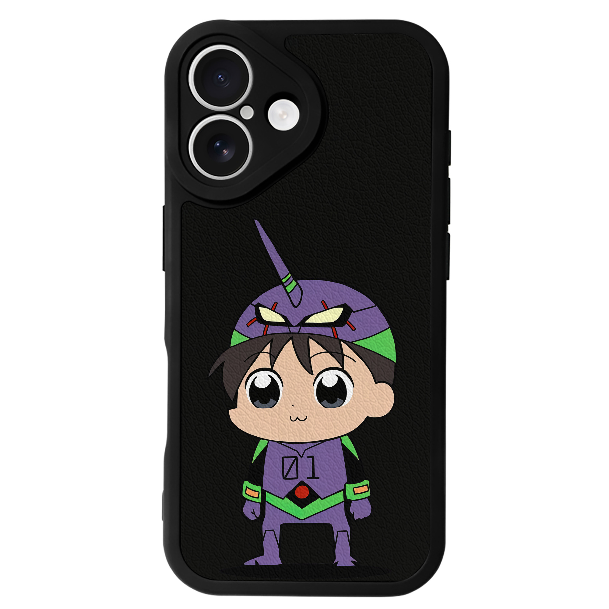 （画像用） EVA 新世紀エヴァンゲリオン 【iPhone 16シリーズ対応】シリコンスマホケース（レザー調） 材質：シリコン